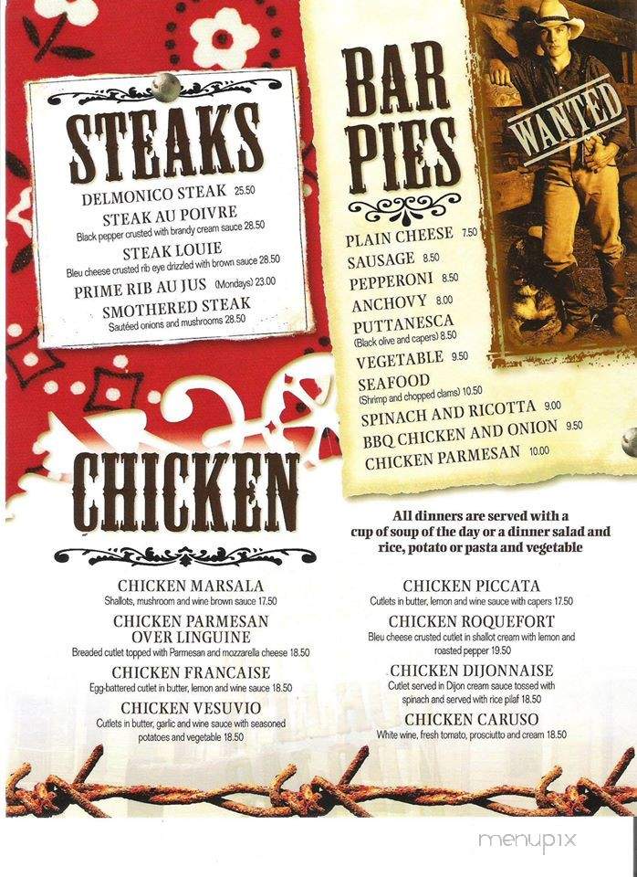 Village Saloon - Sparta, NJ menu_pic