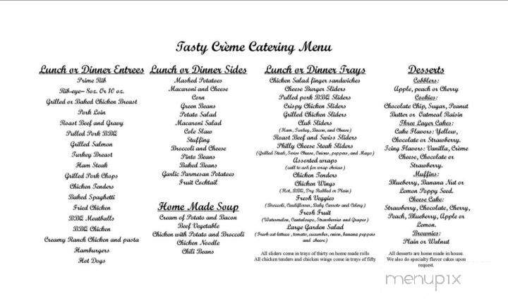 Tasty Creme Donuts - Martinsville, VA menu_pic
