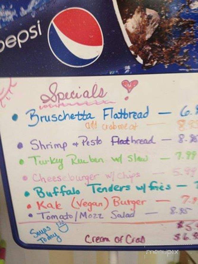 Malia's Cafe - Ocean City, MD menu_pic