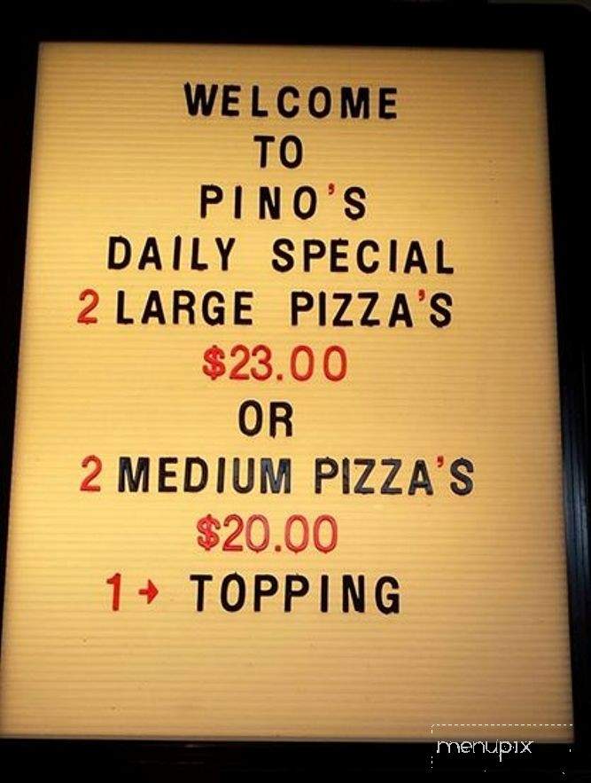Pino's Pizza & Restaurant - Gasburg, VA menu_pic