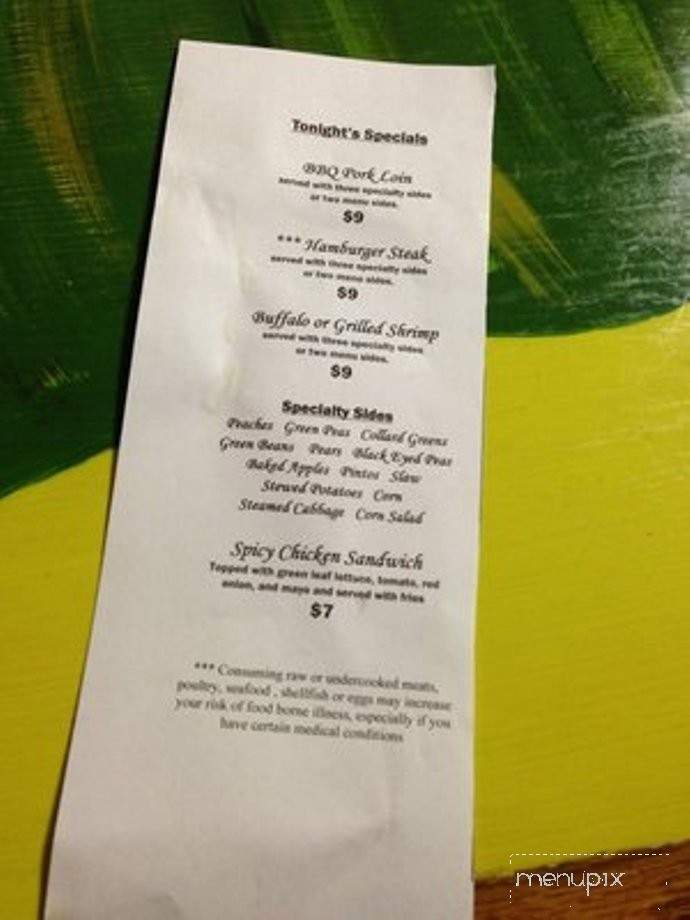 Generations - Jonesville, NC menu_pic