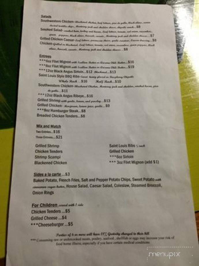 Generations - Jonesville, NC menu_pic