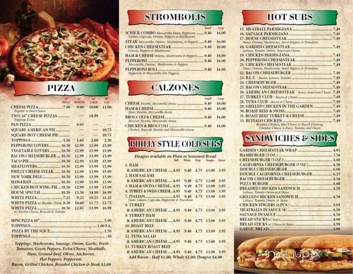 Scicchitano Buono Pizza - Kulpmont, PA menu_pic