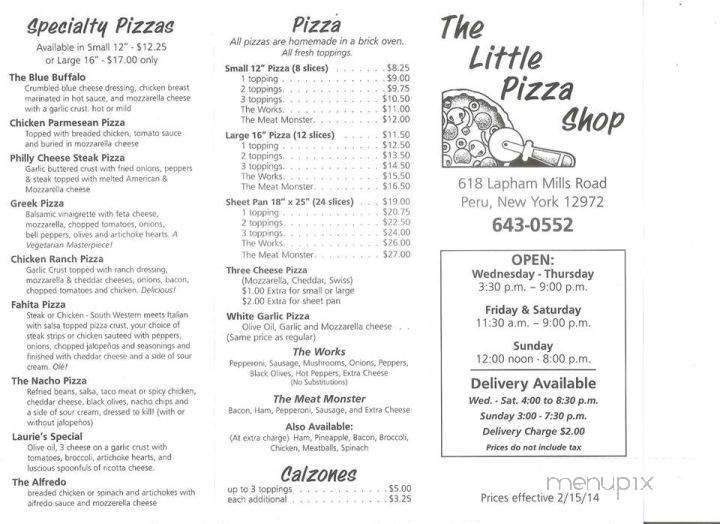 /3224749/Little-Pizza-Shop-Peru-NY - Peru, NY