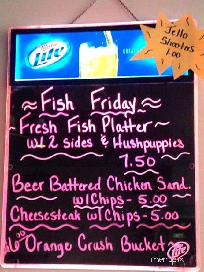 Barracuda's Seafood Pub - York, PA menu_pic