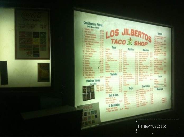 Los Jilbertos - Grand Junction, CO menu_pic