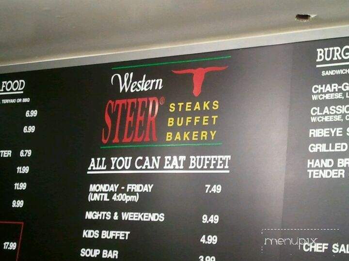 Western Steer - Newton, NC menu_pic