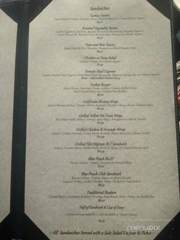 Blue Peach Cafe - Manasquan, NJ menu_pic