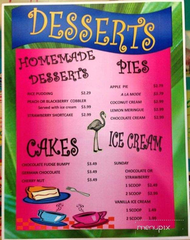 Flamingo Family Restaurant - Taylor, MI menu_pic