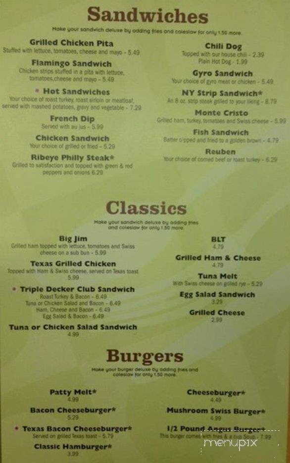 Flamingo Family Restaurant - Taylor, MI menu_pic