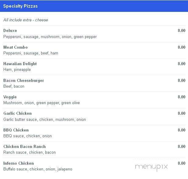 $5 Pizza - Blaine, MN menu_pic