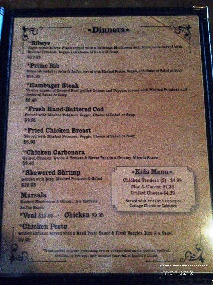 101 Center - Ithaca, MI menu_pic