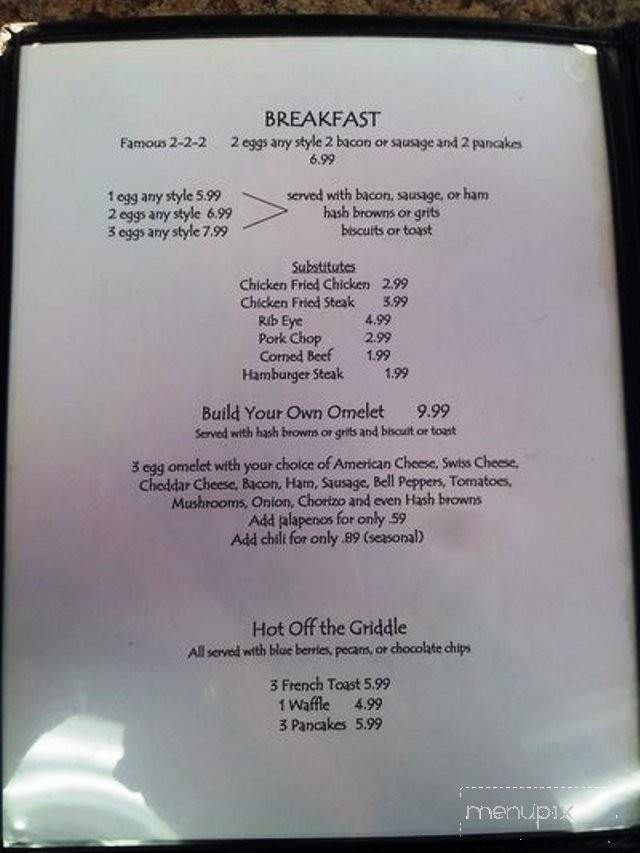 61st Street Diner - Galveston, TX menu_pic