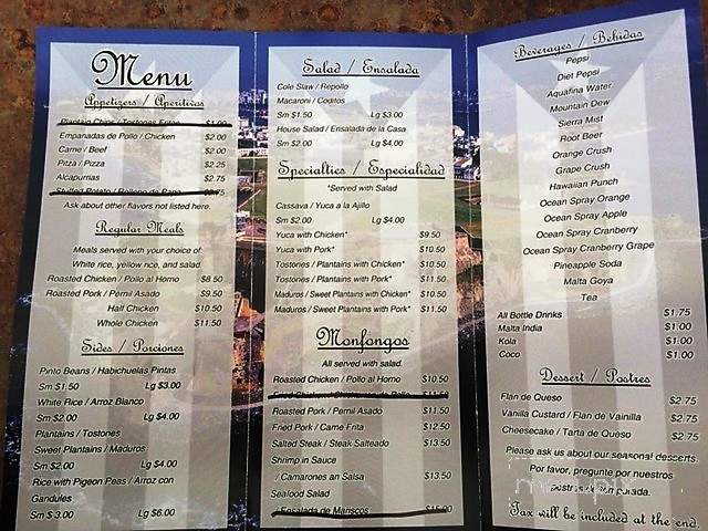 A Lo Boricua - Watertown, NY menu_pic