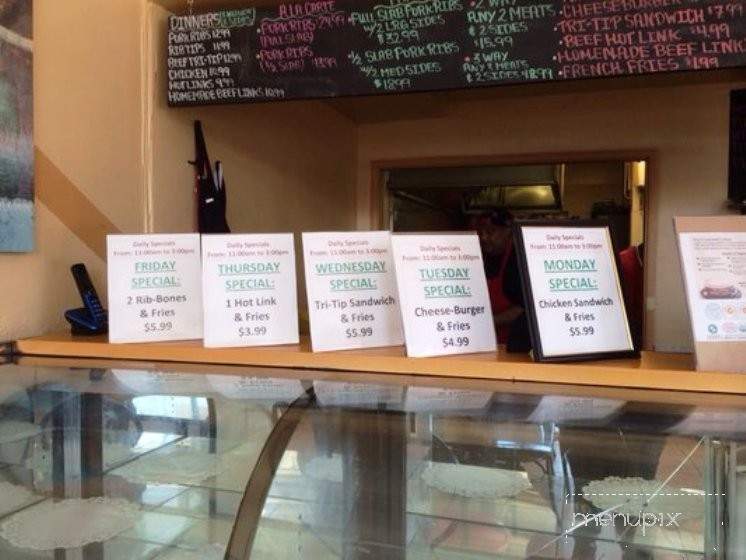 A&K Barbecue - Sacramento, CA menu_pic