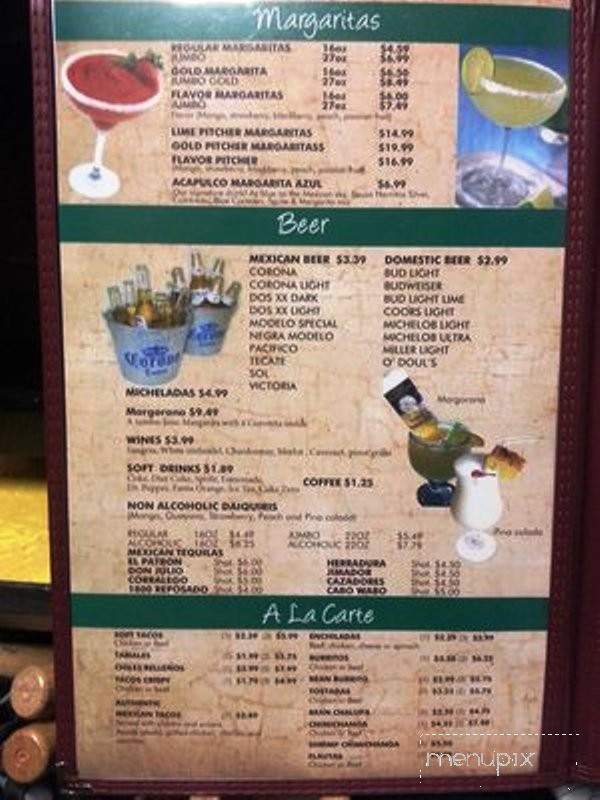 Acapulco Mexican Grill - Wahoo, NE menu_pic