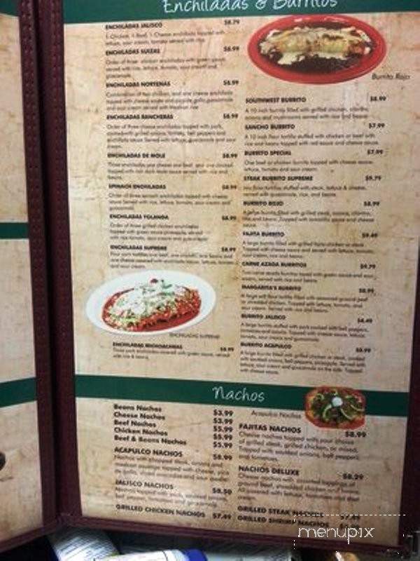Acapulco Mexican Grill - Wahoo, NE menu_pic