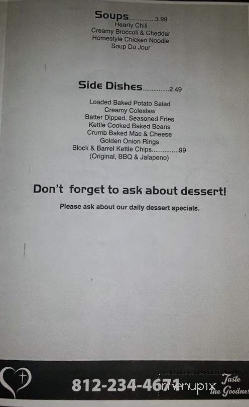 Agape Deli - Terre Haute, IN menu_pic