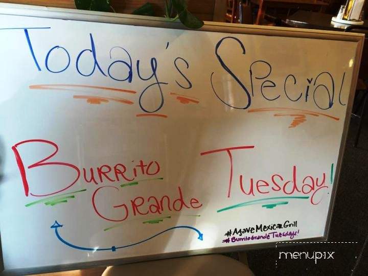 Agave Mexican Grill - Anchorage, AK menu_pic