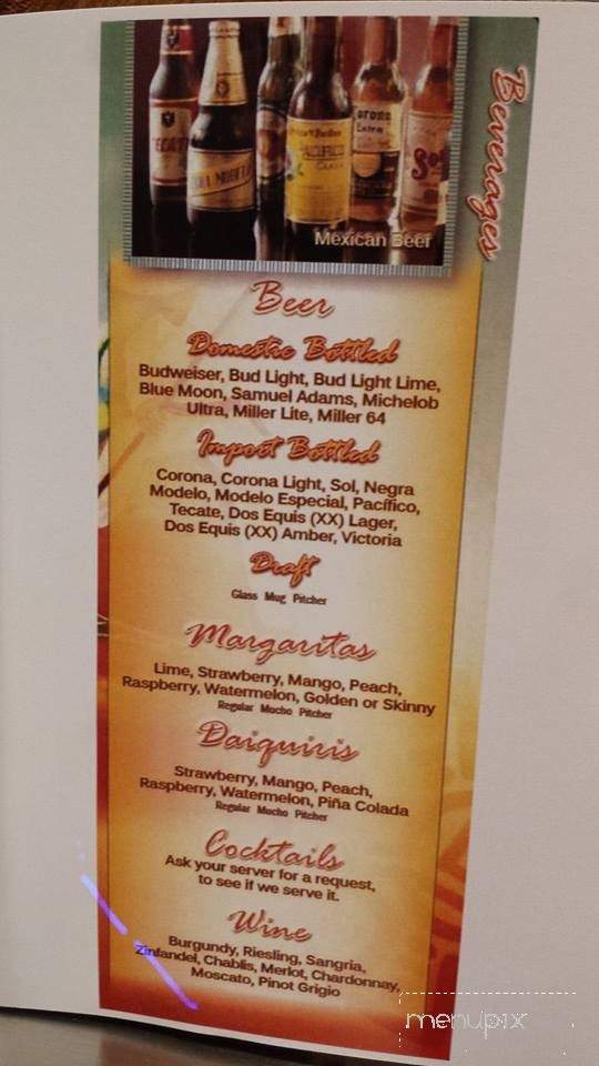 Agave Mexican Restaurant - Murray, KY menu_pic
