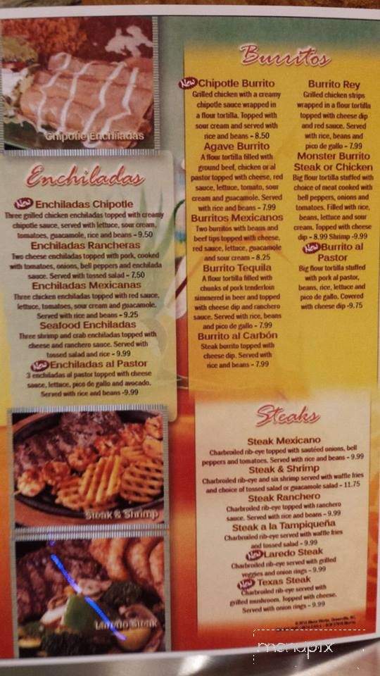 Agave Mexican Restaurant - Murray, KY menu_pic