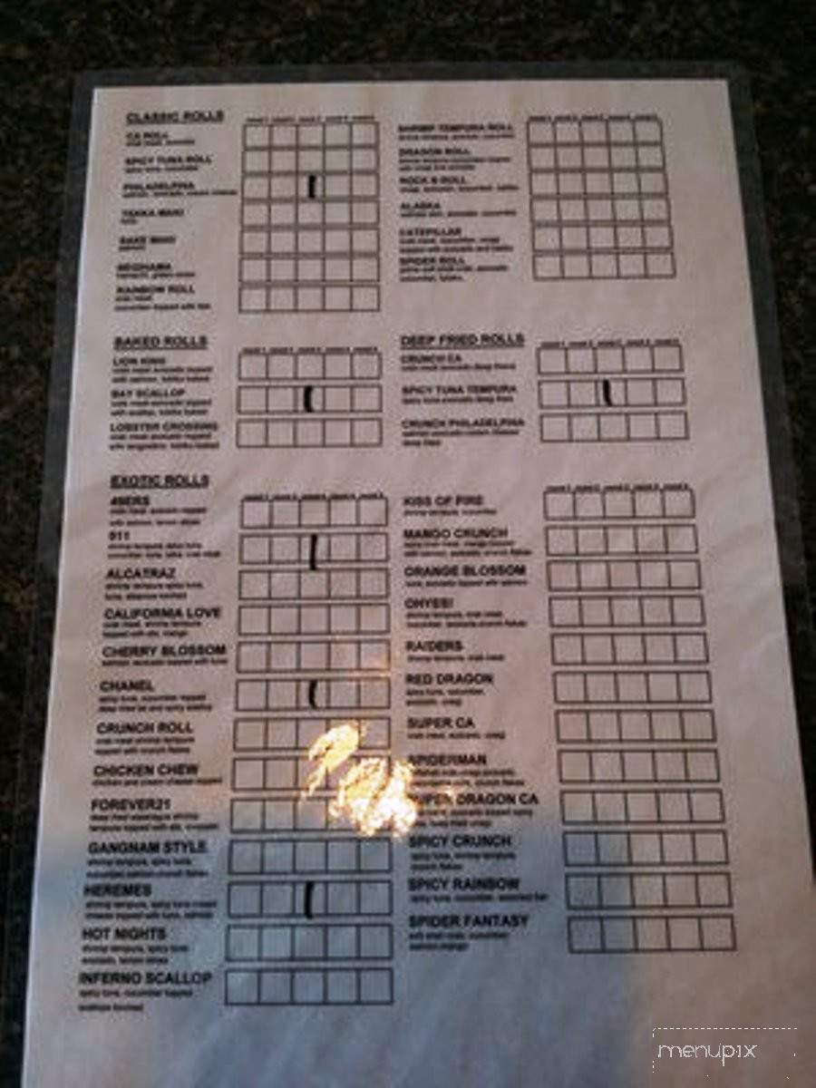 Ahii Sushi - Tracy, CA menu_pic