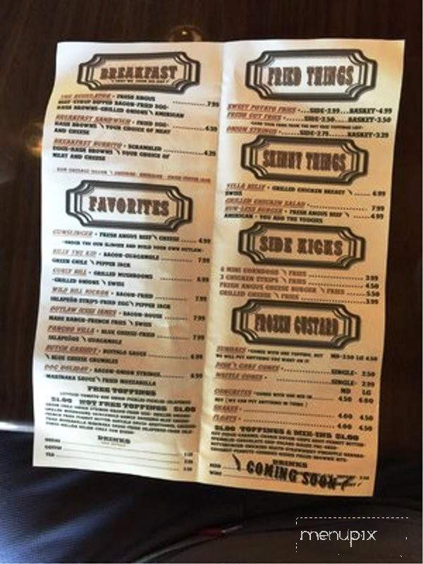 Anaheim Jacks - Ruidoso, NM menu_pic