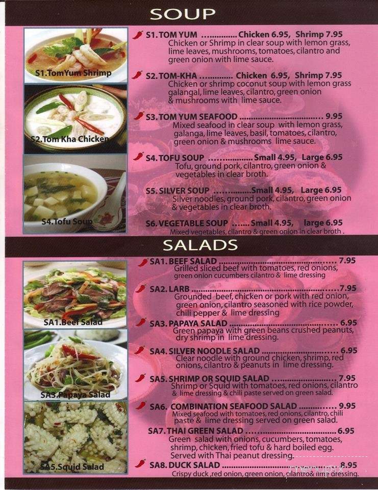 Ann's Thai Kitchen - Beulaville, NC menu_pic