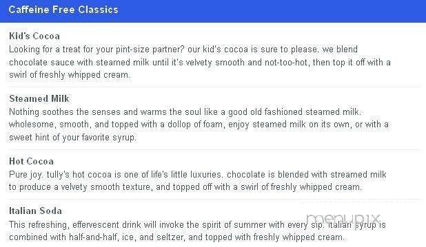Asensio Coffee - Federal Way, WA menu_pic