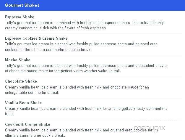 Asensio Coffee - Federal Way, WA menu_pic