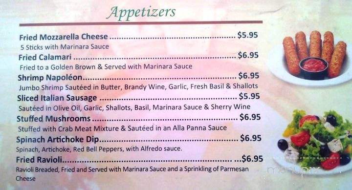 Avanzare - Paragould, AR menu_pic