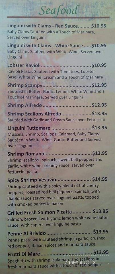 Avanzare - Paragould, AR menu_pic