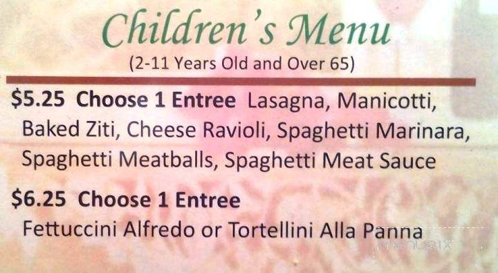 Avanzare - Paragould, AR menu_pic