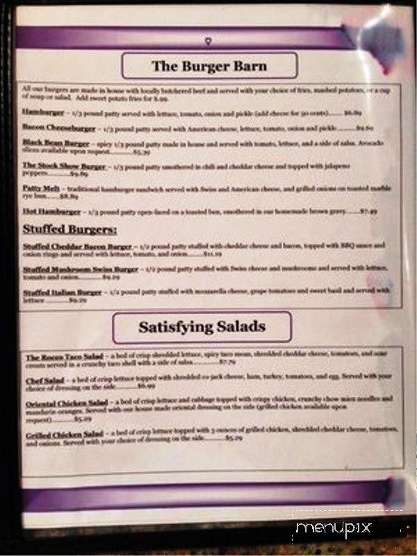 Aw Shucks Cafe - Kadoka, SD menu_pic