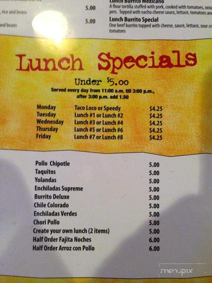 Ayala's Grill & Bar - Dayton, TN menu_pic