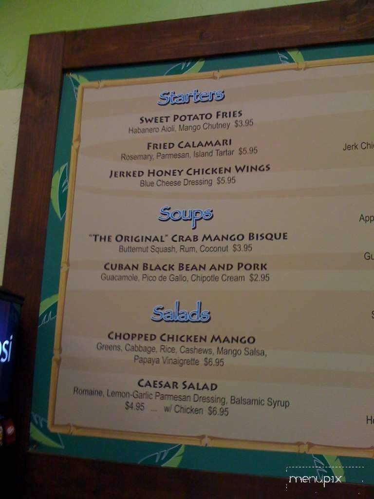 Bahama Grille - Salinas, CA menu_pic