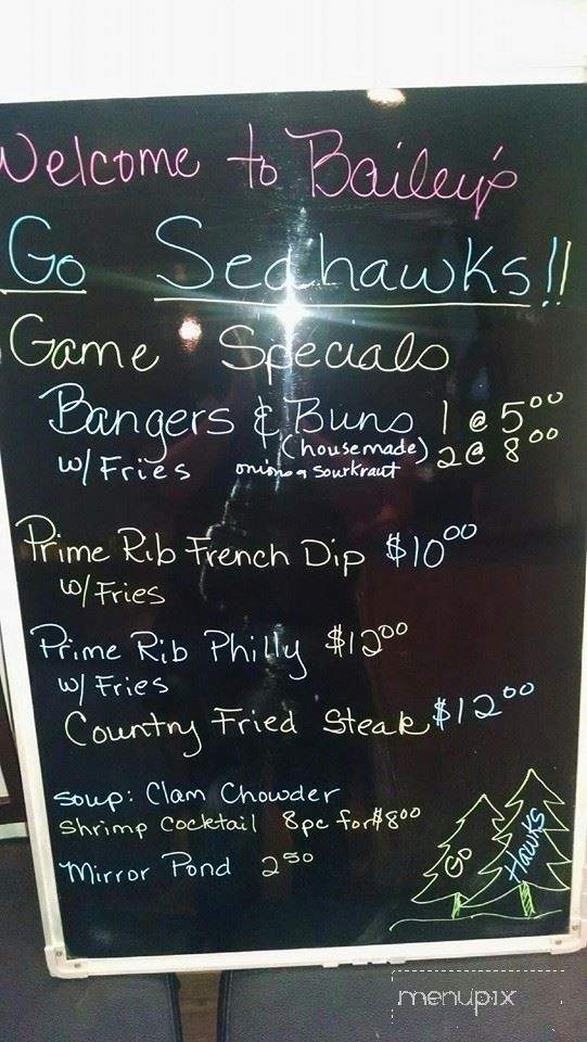 Bailey's Pub & Grub - Colton, OR menu_pic