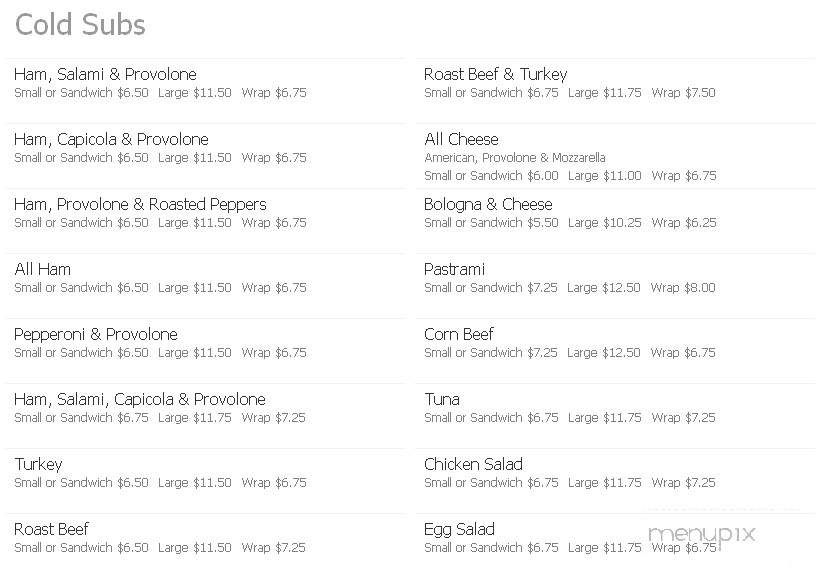 Barbara Ann's Deli & Cafe - Point Pleasant, NJ menu_pic
