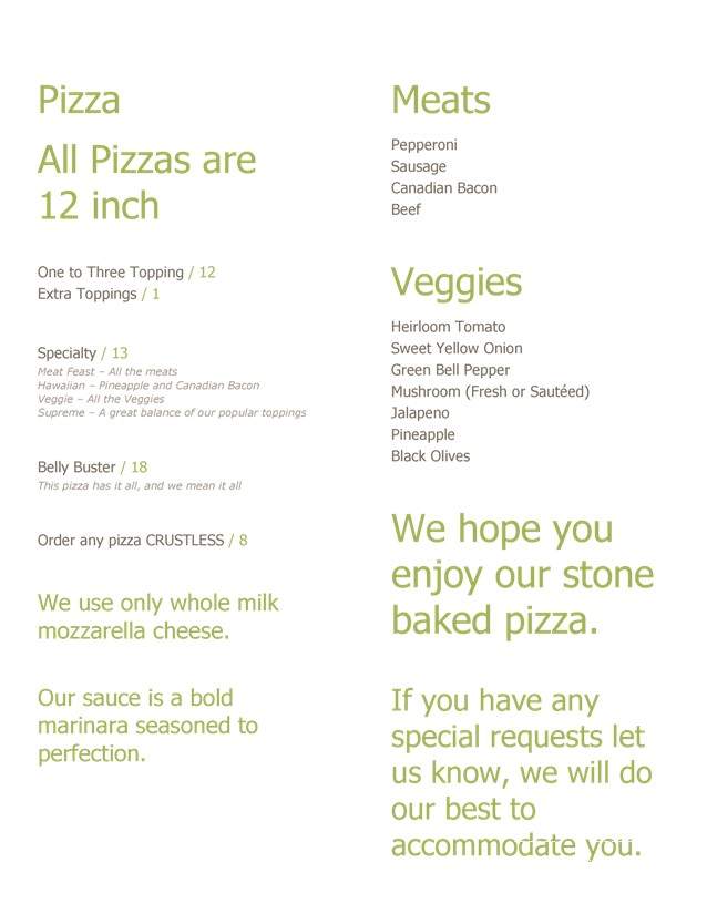 Belly Busters Pizza - Rogers, AR menu_pic