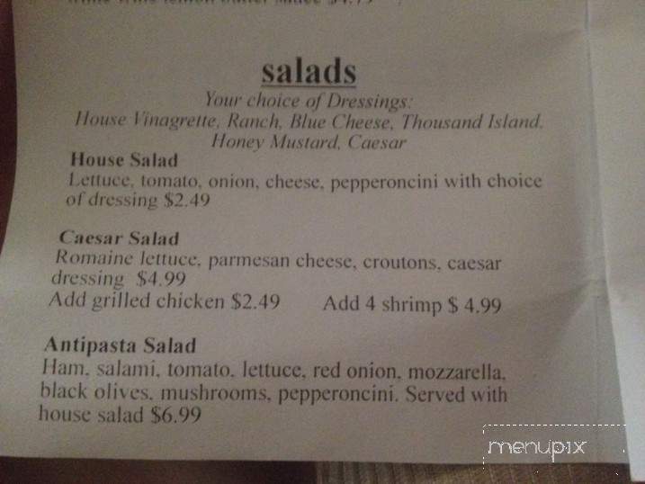 Benvenuti - Arkadelphia, AR menu_pic