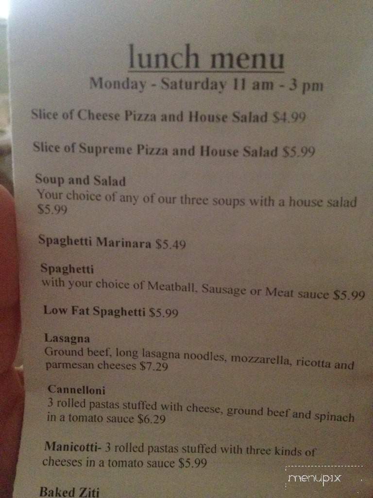 Benvenuti - Arkadelphia, AR menu_pic