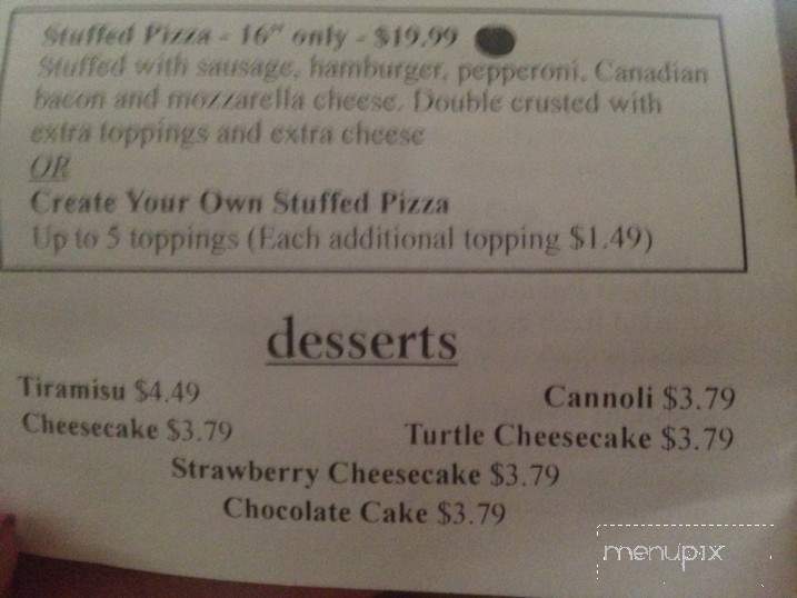 Benvenuti - Arkadelphia, AR menu_pic