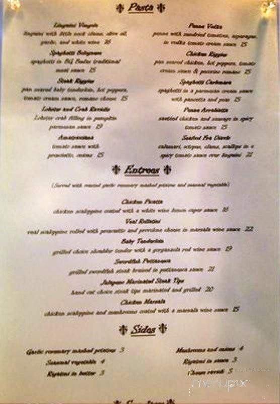 Bg Buda's - Cazenovia, NY menu_pic