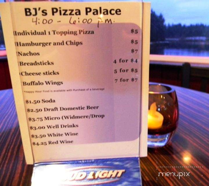 Bj's Pizza Palace - Seaside, OR menu_pic
