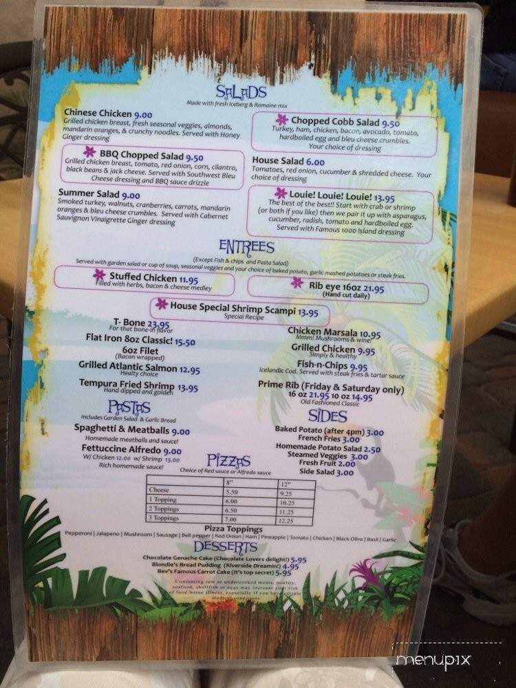 Blondie's Bar & Grill - Lake Havasu City, AZ menu_pic