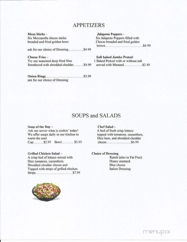 Blue Holler Cafe - Mammoth Cave, KY menu_pic