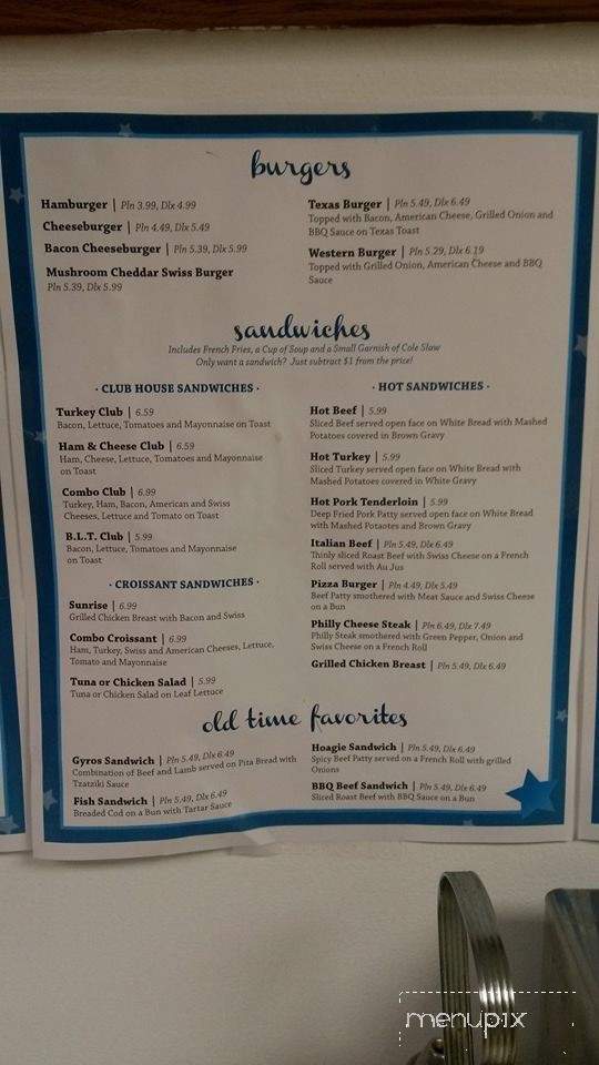Blue Star - Fisher, IL menu_pic