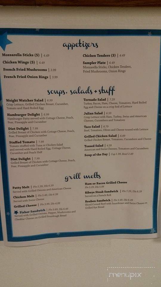 Blue Star - Fisher, IL menu_pic