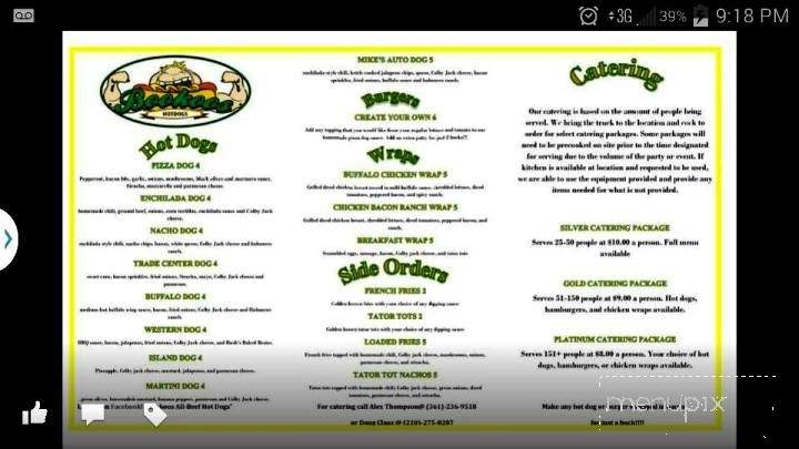 Bookoos - Corpus Christi, TX menu_pic