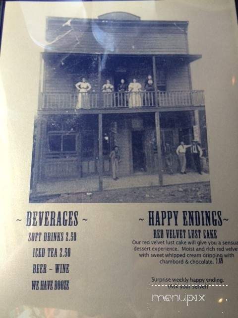 Bordello of Jerome - Jerome, AZ menu_pic
